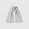 Wool blend scarf with rhinestones