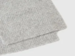 Wool blend scarf with rhinestones