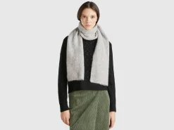 Wool blend scarf with rhinestones