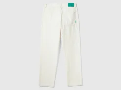 Worker-style velvet trousers