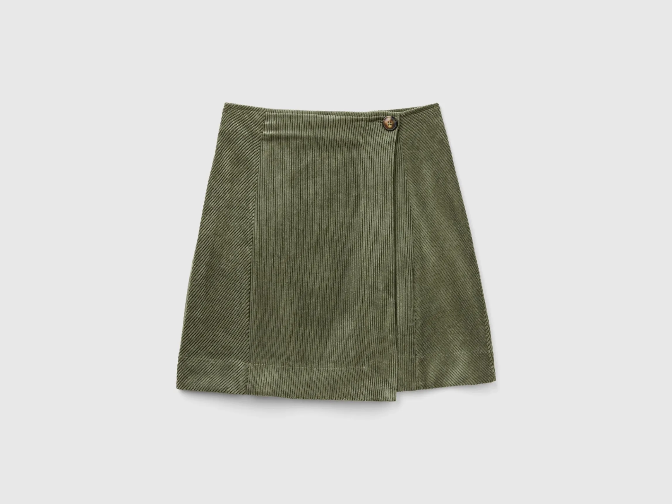 Wrap mini skirt in velvet