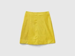 Wrap mini skirt in velvet