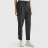 Yarn dyed trousers with drawstring