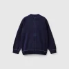 Zip-up cotton cardigan