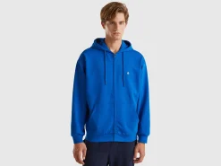 Zip-up hoodie in cotton