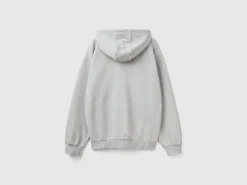 Zip-up hoodie in cotton