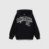 Zip-up sweatshirt with print