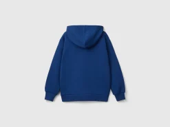 Zip-up sweatshirt with print
