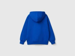 Zip-up sweatshirt with print