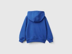 Zip-up sweatshirt with print