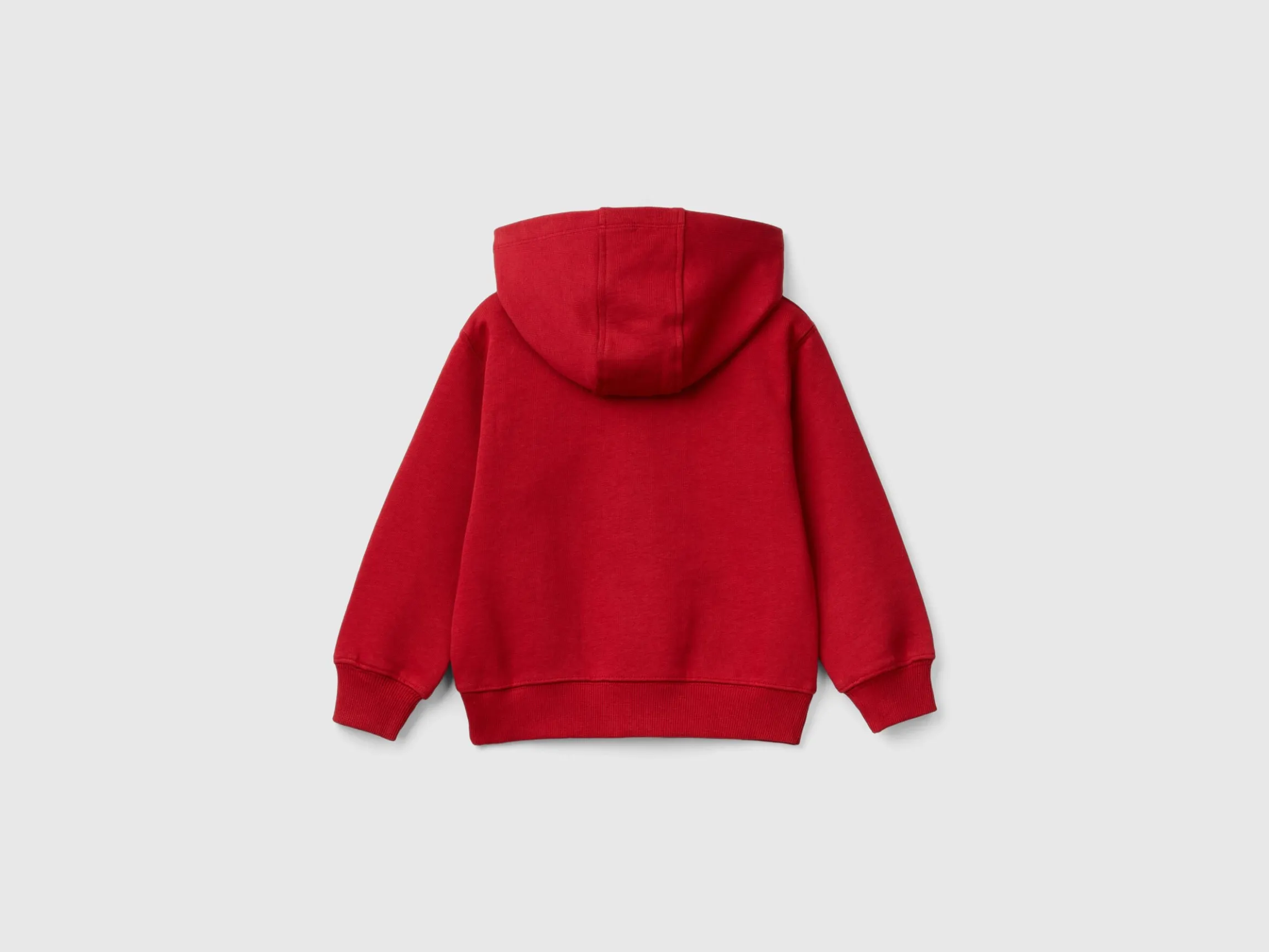 Zip-up sweatshirt with print