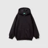 Zip-up sweatshirt with thick print,